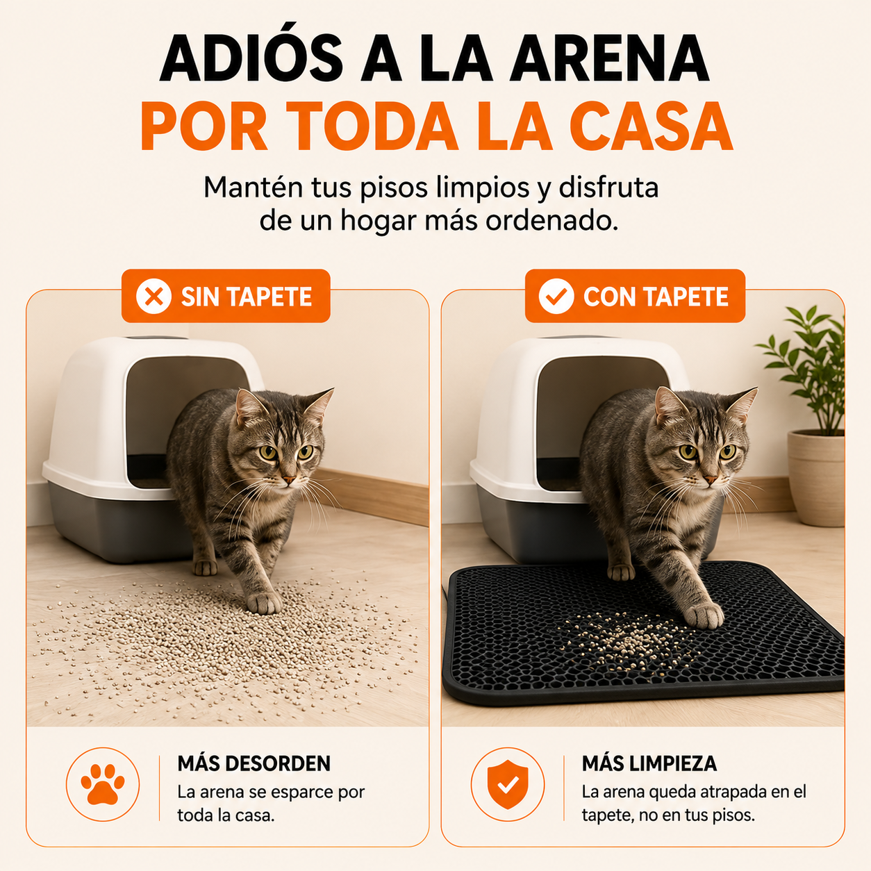 Tapete Atrapa Arena para Gatos/AliExpress